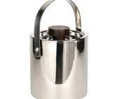 Irony Home Double Walled Ice Bucket with Wooden Knob