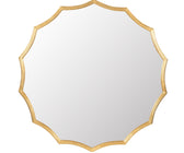 Castile Gold-Framed Round Mirror - ironyhome
