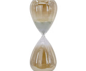 Hourglass with Bronze Finish & White Sand - ironyhome