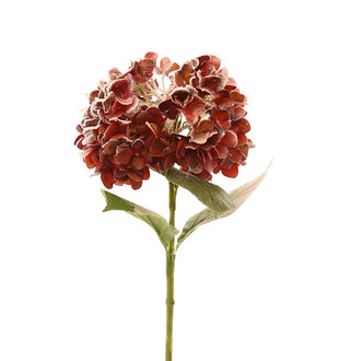 Red Winter Faux Hydrangea - Set of 4 - ironyhome