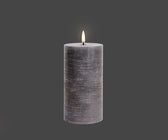 Uyuni Grey Pillar Candle Medium - ironyhome