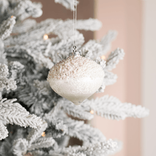 10×10×10CM White Hanging Ornament - Irony Home