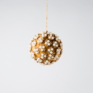 10cm Flower Pearls with Rhinestones Studs Ball Ornament - Irony Home