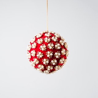 12cm Flower Pearls with Rhinestones Studs Ball Orn - Irony Home