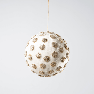 15cm Sunflower with Rhinestone Studs Ball Ornament - Irony Home