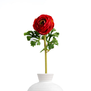 Red Faux Ranunculus - Set of 6