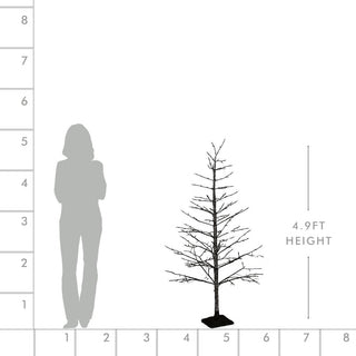 Frosted Winter LED Porch Tree