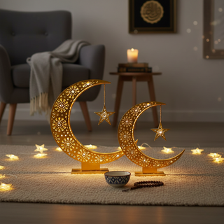 Ramadan Crescent Star Elite Gold / Large