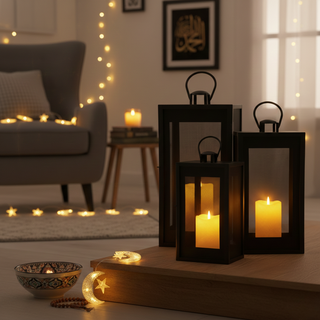 Black Elite Lantern Black / Large