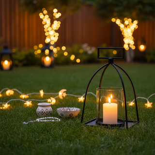 Noir Arc Candle Holder Black