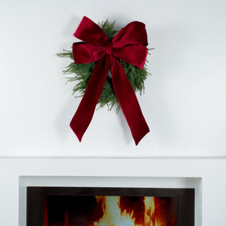 Festive Burgundy Bow Ornament