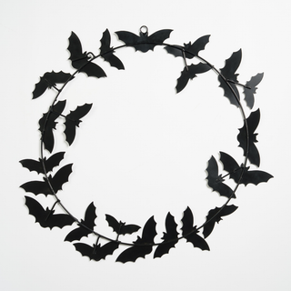 Metal Bat Wreath
