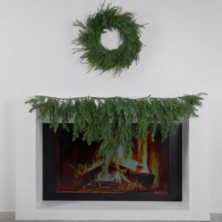 30-inch Mixed Leaves Wreath - Irony Home