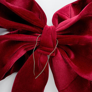 3.2FT Wired Velvet Bow - ironyhome