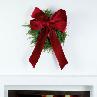 3.2FT Wired Velvet Bow - ironyhome