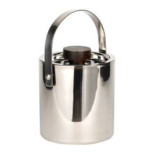 Irony Home Double Walled Ice Bucket with Wooden Knob