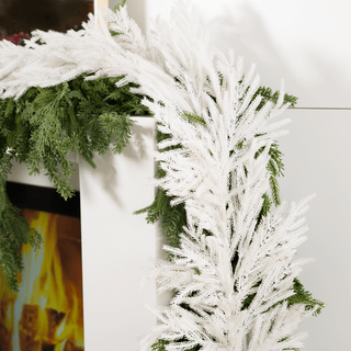 72-inch PINE WHITE GARLAND - Irony Home