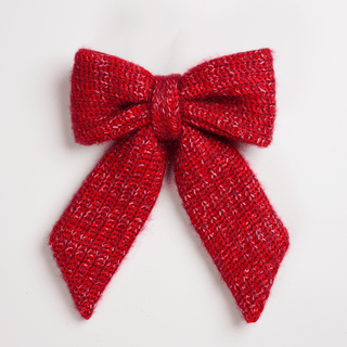8-inch x 12-inch Tinsel Bow - Irony Home