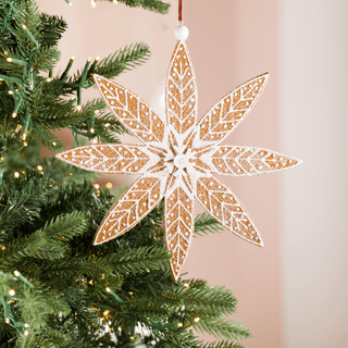9.5-inch Frosted snowflake flower pick - Irony Home