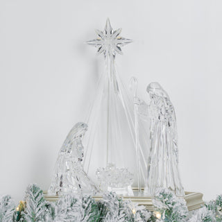 Acrylic Nativity Set with LED Base - ironyhome