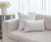 Adonis Ivory Rectangular Cotton Cushion - ironyhome