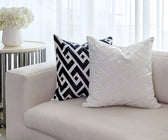 Adonis Ivory Square Cotton Cushion - ironyhome