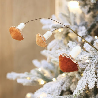 Amber Mushroom Pick With Rhinestones - ironyhome