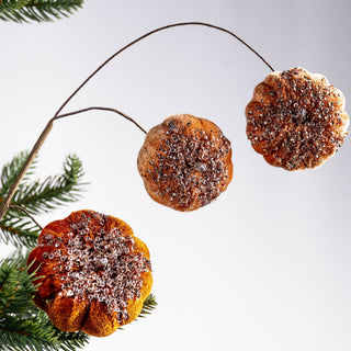 Amber Pumpkin Pick With Rhinestones - ironyhome