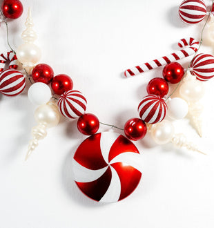 Ball Garlands Red Candy - ironyhome