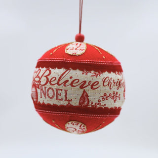 Ball Ornament with Christmas Motif - ironyhome
