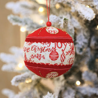Ball Ornament with Christmas Motif - ironyhome