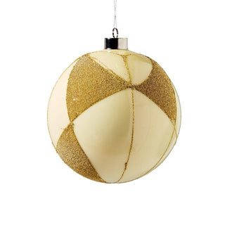 Ball Ornament with Gold Bead - ironyhome