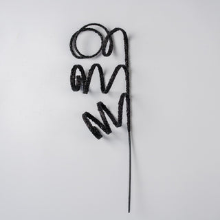 Black Chunky Twirl Pick - ironyhome