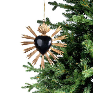 Black & Gold Sunburst Milagro Ornament - ironyhome