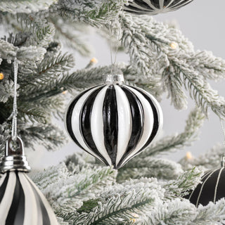 Black & White Onion Ornament - ironyhome