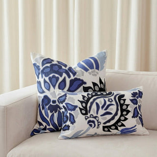 Blue Modern Paisley Collection Set - 4 Pieces - ironyhome