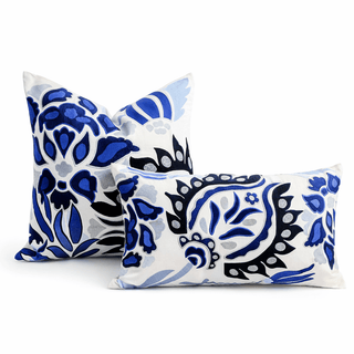 Blue Modern Paisley Collection Set - 4 Pieces - ironyhome