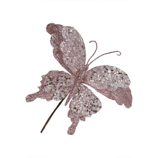 Blushing Wings Sequin Butterfly Decoration - ironyhome