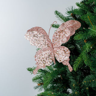 Blushing Wings Sequin Butterfly Decoration - ironyhome