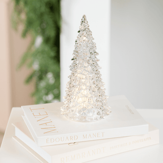 B/O Crystal Glass Cone Tree - Irony Home