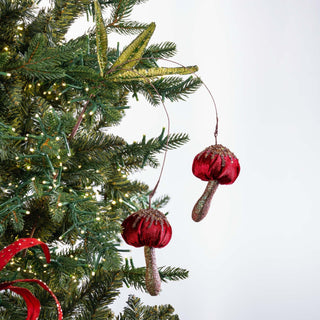 Burgundy And Sage Mushroom Spray Pick - ironyhome