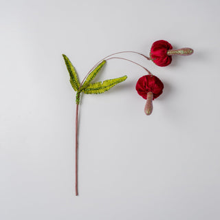 Burgundy And Sage Mushroom Spray Pick - ironyhome