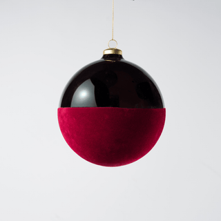 Burgundy Matte Glass Ball Ornament - Irony Home