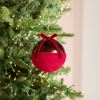 Burgundy Matte Glass Ball Ornament - Irony Home