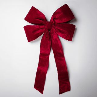 Burgundy Oversized Outdoor Bow - Irony Home