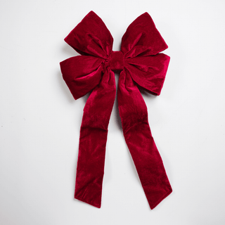 Burgundy Oversized Outdoor Bow - Irony Home