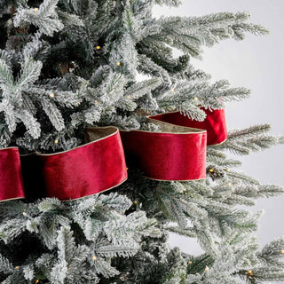 Burgundy Ribbon With Wired Edges - ironyhome