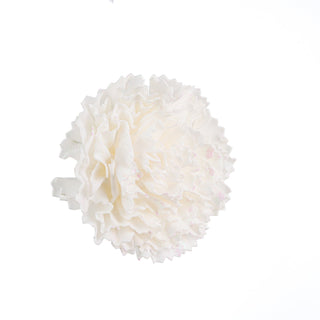 Carnation Flower Ornament with Glitter - ironyhome