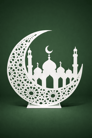 Celestial Crescent Mosque Garden Display - ironyhome