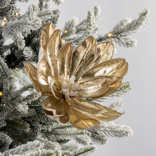 Champagne Blooming Magnolia Pick - ironyhome